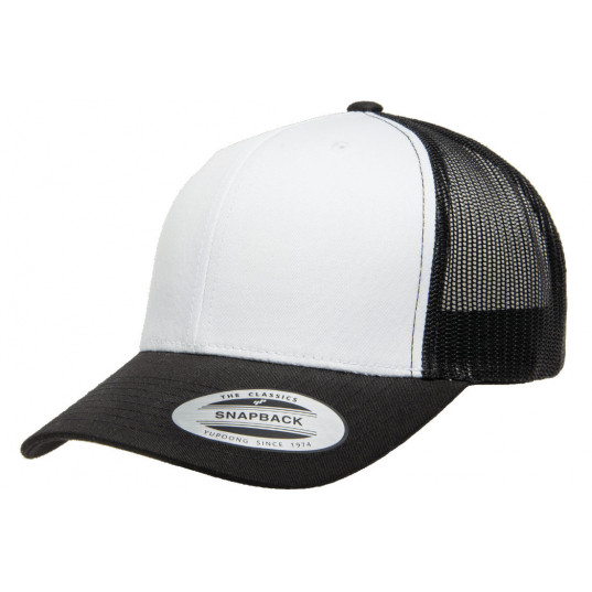 Кепка FlexFit 6606W Retro Trucker - Black/White/Black